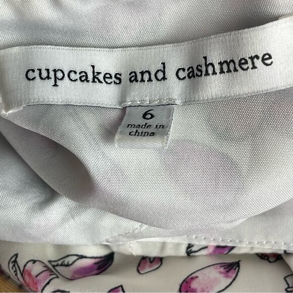 Cupcakes and Cashmere Women's Delphia Floral Printed Ruffle Dress Size 6 - Picture 12 of 12